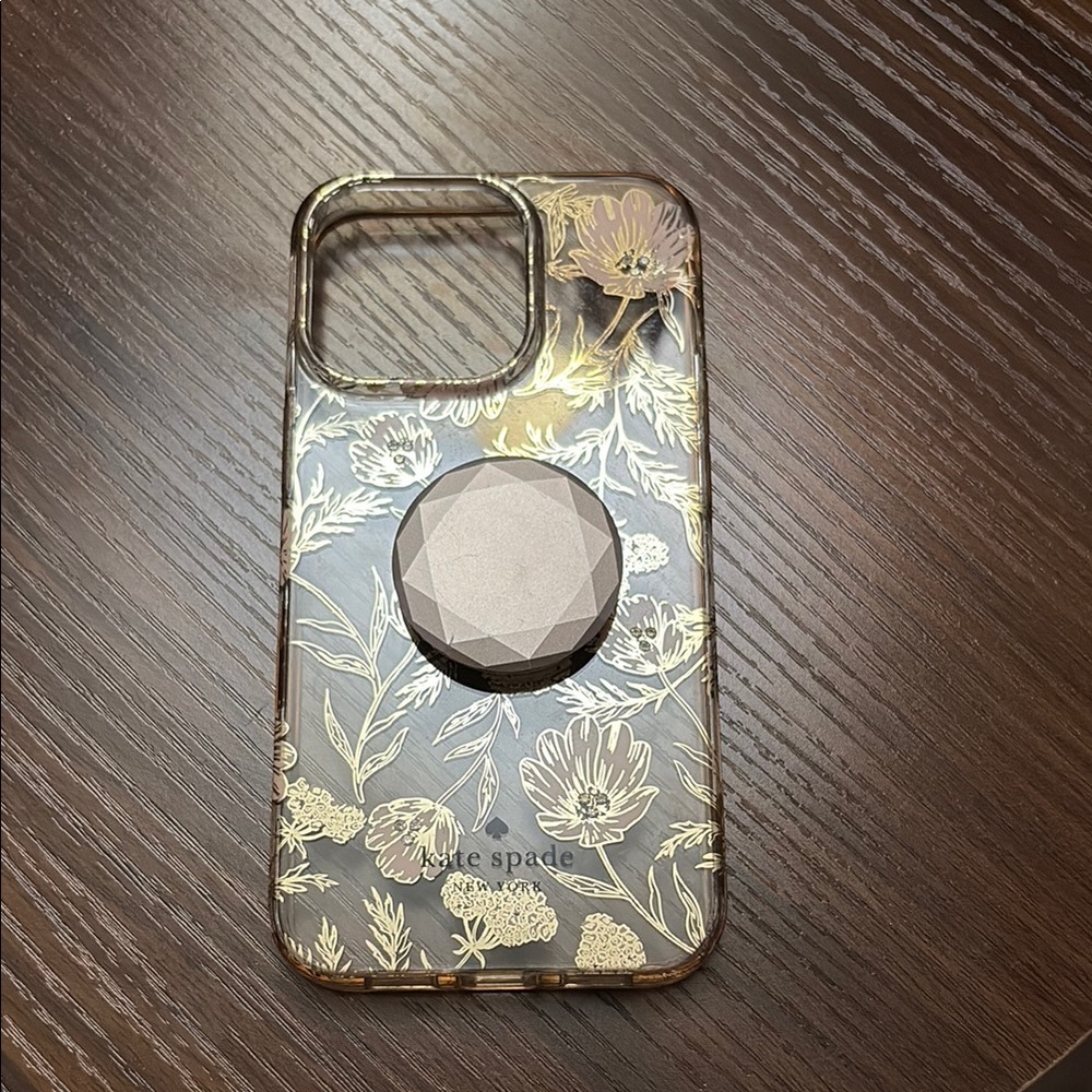 Kate Spade Gold Botanical Phone Case